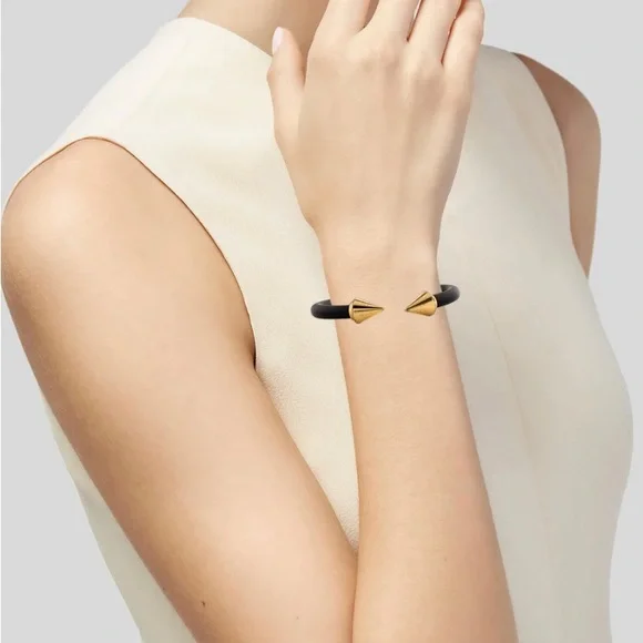 Vital Fede Titan Two Tone Black and Rose Gold Cuff  Bracelet - Picture 5 of 6